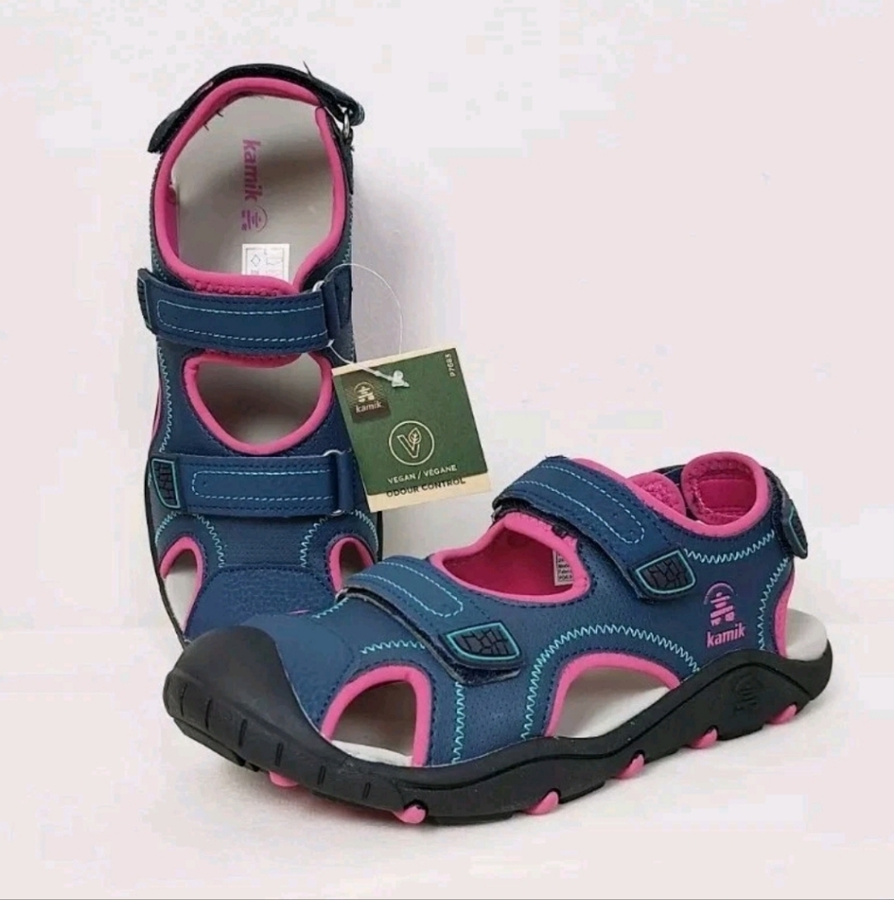 Kamik Seaturtle 2 Sport Sandals Size 7 Youth Girl's Waterproof Closed Toe Shoes